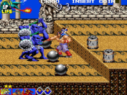 画像ギャラリー No.008のサムネイル画像 / Switch/PS4「アーケードアーカイブス ワイルドファング」5月2日にリリース。鬼神使いを操作して,魔獣と戦うベルトスクロールアクション