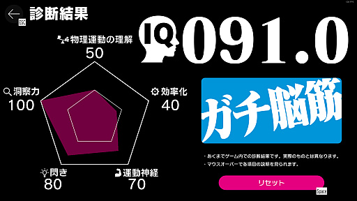 画像ギャラリー No.001のサムネイル画像 / 実況やSNSで人気の物理演算パズル「Q REMASTERED」のSteam版が登場。プレイヤーのIQを診断するモードを新たに搭載