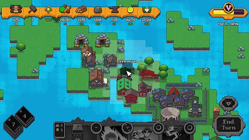 画像ギャラリー No.001のサムネイル画像 / 神になって大地を作り,天罰で敵を打ち払え! 信者の街を作るローグライク都市建設シム「These Doomed Isles」,体験版を本日公開