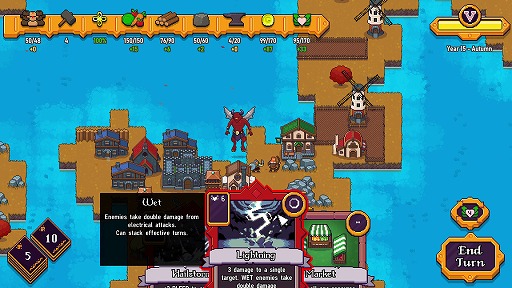 画像ギャラリー No.002のサムネイル画像 / 神になって大地を作り,天罰で敵を打ち払え! 信者の街を作るローグライク都市建設シム「These Doomed Isles」,体験版を本日公開