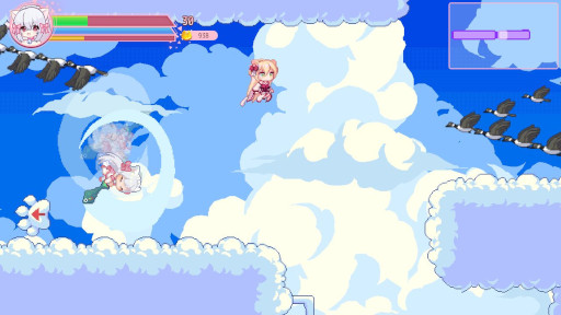 画像ギャラリー No.004のサムネイル画像 / かわいい猫娘たちのPC向けメトロイドヴァニア「にゃるるファイト!」が5月22日に正式リリース決定。主人公の“にゃるる”は魚を振り回して戦う