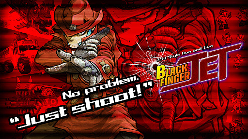 画像ギャラリー No.006のサムネイル画像 / 「Black Finger JET」発表。「メタルスラッグ」原案&グラフィッカーのakio氏,プランナーのみいはあ氏,サウンドのHIYA!氏による完全新作