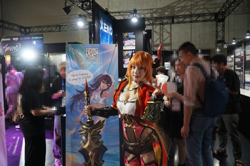 画像ギャラリー No.002のサムネイル画像 / IVS CryptoのBlockchain Game Centerで「ステラファンタジー」のコスプレイヤーさんを発見。「Crypt Busters」の試遊レポートもお届け