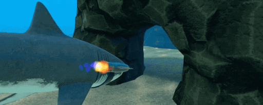 画像ギャラリー No.007のサムネイル画像 / サメ10匹でマルチプレイ狩りバトロワ(ゾンビシャークもいるよ)。とにかく食ってジェットで加速するVR対応の「SHARKS」デモ版が公開