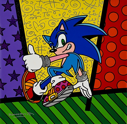画像ギャラリー No.001のサムネイル画像 / 「ソニック」とアーティストROMERO BRITTO氏が初コラボ。コラボ作品も公開される展示会を4月2日より伊勢丹新宿店で開催