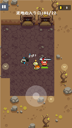 画像ギャラリー No.004のサムネイル画像 / スマホ向けドット絵ローグライクアクション「元気特攻」の事前登録スタート。正式リリースは7月20日