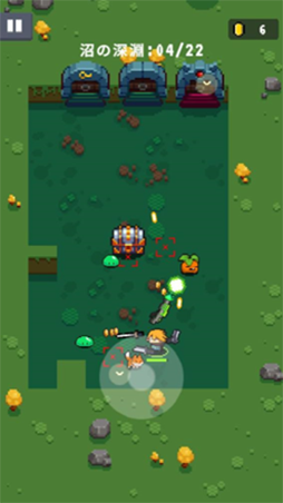 画像ギャラリー No.007のサムネイル画像 / スマホ向けドット絵ローグライクアクション「元気特攻」の事前登録スタート。正式リリースは7月20日