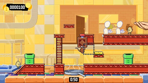 画像ギャラリー No.001のサムネイル画像 / さっさと歩け! 卵を誘導してフライパンに叩き落とすパズルアクション「Sunny Side Down, by Muno!」,Steamストアページを公開