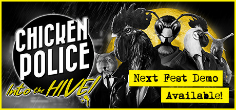 画像ギャラリー No.008のサムネイル画像 / 鶏の刑事コンビが事件に挑むハードボイルド探偵ADV「チキン・ポリス:巣箱の中へ!」,体験版を配信中