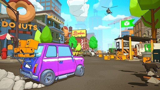 画像ギャラリー No.002のサムネイル画像 / 荷物ぶちまけながらでも走れ! 荷物運びドライビングアクション「Super Box Delivery: Beyond the Horizon」,Steamストアページを公開