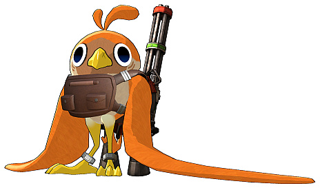 画像ギャラリー No.009のサムネイル画像 / トリとなって大空を舞い,そして相手をぶっ飛ばす。最大4人で楽しめるSwitch用対戦アクションゲーム「ぶっとバード」本日配信