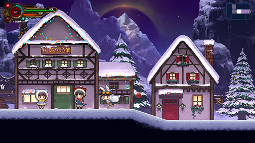 画像ギャラリー No.008のサムネイル画像 / 弾幕系横スクロールアクション「TEVI」のPC版,Switch版が本日発売。ウサ耳の少女を操り,場面に適した弾幕を使ってコンボの維持を目指す