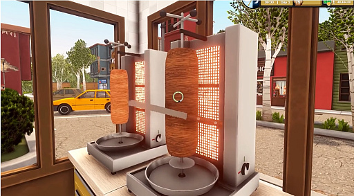 画像ギャラリー No.002のサムネイル画像 / あのでかい肉を切る作業もある。ケバブレストラン経営シム「Kebab Simulator」の体験版が配信中