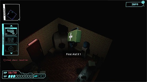 画像ギャラリー No.004のサムネイル画像 / 初期バイオ風のローポリグラフィックスが特徴のターン制ローグライク「Vultures Scavengers of Death」,無料体験版をitch.ioで公開