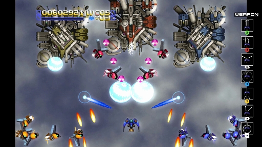 画像ギャラリー No.002のサムネイル画像 / 3ボタンの組み合わせで武器を使い分ける名作縦スクロールSTG。「レイディアント シルバーガン」,Steam版が配信開始