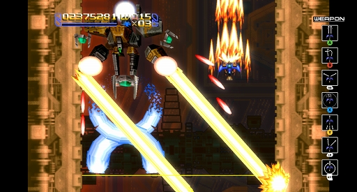 画像ギャラリー No.003のサムネイル画像 / 3ボタンの組み合わせで武器を使い分ける名作縦スクロールSTG。「レイディアント シルバーガン」,Steam版が配信開始