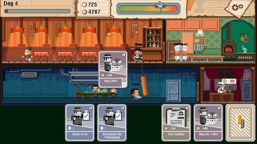 画像ギャラリー No.003のサムネイル画像 / マフィアとレストランを同時経営! 資金洗浄の流れを1画面にまとめた「Don Duality」が8月25日発売へ。日本語対応の体験版も公開中