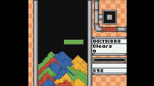 画像ギャラリー No.003のサムネイル画像 / ブロックが砂のように崩れ落ちる物理パズル「Sandtrix+」がSteamで9月1日発売へ。カラフルな砂の層を管理し,色を揃えて消していこう