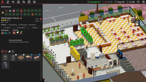 画像ギャラリー No.004のサムネイル画像 / 「Definitely Not Fried Chicken」がEpic Games Storeにて無料配布中。裏で麻薬を生産し,表のビジネスで販売ルートを確保する経営シム