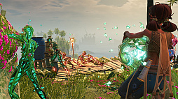 画像ギャラリー No.005のサムネイル画像 / 戦闘がない水没都市探索アクションADV「ミクと水没都市 廃墟の謎」,12月14日に発売決定。黒い植物に覆いつくされた都市遺跡を救おう