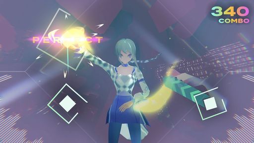 画像ギャラリー No.002のサムネイル画像 / 疑似VR体験ができるリズムゲーム「Starri」のPC版がSteamで配信開始。カメラを使ってモーション入力し,ノーツを叩く