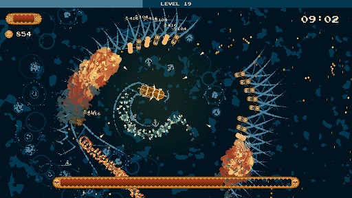 画像ギャラリー No.003のサムネイル画像 / ドット絵が美しい海ヴァンサバ。自動で走る船を導きながら戦う「Sea of Survivors」,アーリーアクセスを開始。10月26日までは10%オフ