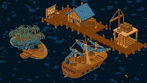 画像ギャラリー No.004のサムネイル画像 / ドット絵が美しい海ヴァンサバ。自動で走る船を導きながら戦う「Sea of Survivors」,アーリーアクセスを開始。10月26日までは10%オフ