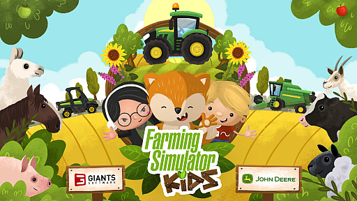 ���������꡼ No.008�Υ���ͥ������ / �͵����ȥ���λҶ����������ȥ��Farming Simulator Kids��ȯɽ�����Ͳ����줿ưʪ����餬�о줷�������ǥ˥󥰤ʤɤΥߥ˥������