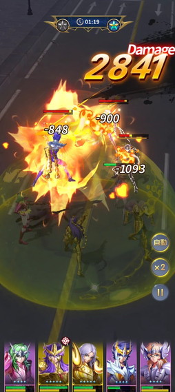 画像ギャラリー No.015のサムネイル画像 / スキル演出が激熱の「聖闘士星矢レジェンドオブジャスティス」。放置要素アリでお手軽に遊べる新作RPGだ【PR】