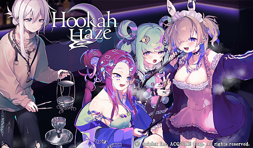 画像集 No.001のサムネイル画像 / シーシャ（水タバコ）屋を経営しながら3人のヒロインと心を通わせる新作「Hookah Haze」発表。2024年のリリースを予定
