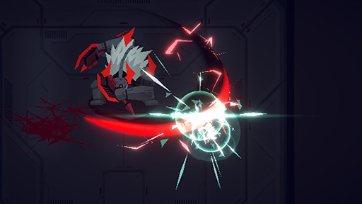 画像ギャラリー No.002のサムネイル画像 / 「NanoApostle」,日本版をPC&Switch向けに本日リリース。パリィやドッジを駆使したバトルを楽しめる“ダークSFボスラッシュゲーム”