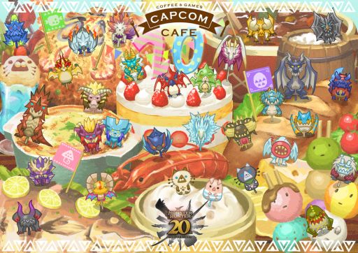 画像ギャラリー No.001のサムネイル画像 / 20周年を迎えた「モンスターハンター」シリーズとカプコンカフェ池袋店,梅田店のコラボを4月12日から開催。メインビジュアルを公開