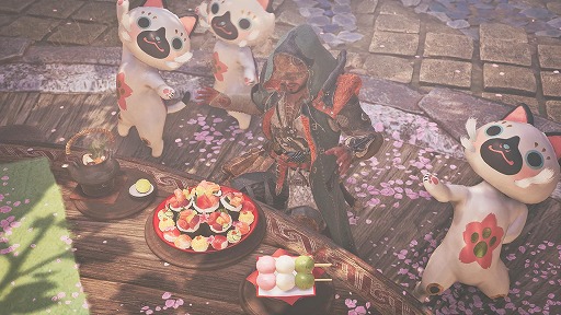 画像ギャラリー No.004のサムネイル画像 / 「モンスターハンターワイルズ」季節イベント「交わりの祭事【花舞の儀】」を4月23日に開催。限定装備やジェスチャーなどを入手可能