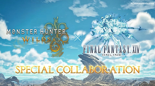 画像ギャラリー No.001のサムネイル画像 / 「モンハンワイルズ」×「FF XIV」コラボ発表。ハンターがチョコボに乗ってオメガと対峙! FF側にはアルシュベルド参戦!