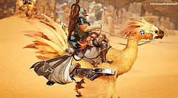 画像ギャラリー No.004のサムネイル画像 / 「モンハンワイルズ」×「FF XIV」コラボ発表。ハンターがチョコボに乗ってオメガと対峙! FF側にはアルシュベルド参戦!