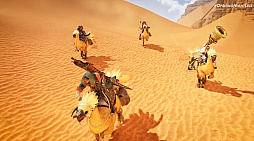 画像ギャラリー No.005のサムネイル画像 / 「モンハンワイルズ」×「FF XIV」コラボ発表。ハンターがチョコボに乗ってオメガと対峙! FF側にはアルシュベルド参戦!