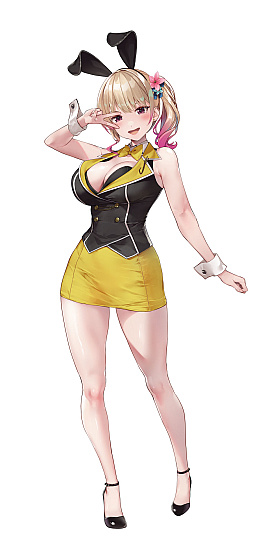 画像ギャラリー No.002のサムネイル画像 / 「バニーガーデン」,メインビジュアルやキャストの凜と美羽香を公開。アフターデートやVIP席,ASMR機能の情報も到着