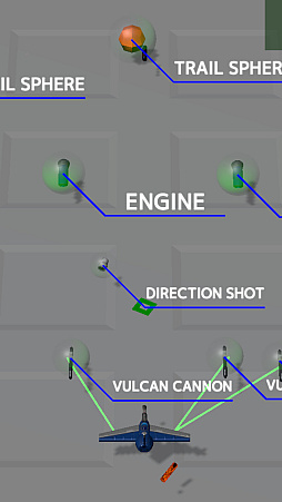 画像ギャラリー No.002のサムネイル画像 / 出現するパーツを戦闘機に装着しながら戦う。全方位型3Dシューティング「テラグラニアン」,iOS/Android向けに配信