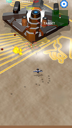 画像ギャラリー No.008のサムネイル画像 / 出現するパーツを戦闘機に装着しながら戦う。全方位型3Dシューティング「テラグラニアン」,iOS/Android向けに配信