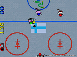 画像ギャラリー No.002のサムネイル画像 / 「アーケードアーカイブス フェイスオフ」,2月8日配信。1988年にナムコから発売されたアイスホッケーを題材にしたスポーツゲーム