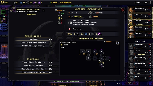 画像ギャラリー No.004のサムネイル画像 / ダンジョンクロウラー「Escape the Mad Empire」,体験版を配信開始。個性豊かなヒーローたちを編成し,地下帝国からの脱出を目指す