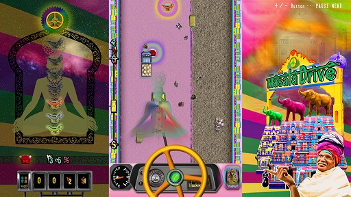 画像ギャラリー No.004のサムネイル画像 / 「マサラドライブ」,Steamで配信開始。インドの都市をバスで駆け巡り,いかに多くの乗客を乗せてゴールできるかに挑戦するレースアクション