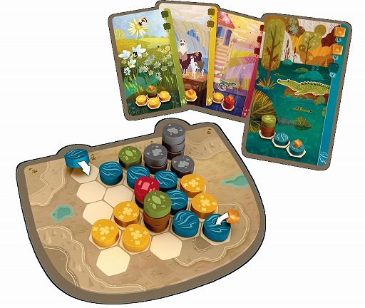 画像ギャラリー No.002のサムネイル画像 / 立体的なコンポーネントが魅力。自然環境を構築して動物たちを誘致する新作ボドゲ「ハーモニーズ」日本語版が2024年4月下旬に発売