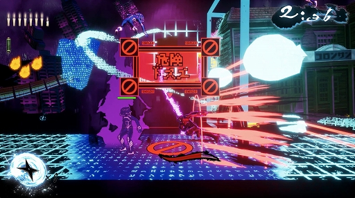 画像ギャラリー No.003のサムネイル画像 / 「ニンジャスレイヤー」のゲーム化作品がPC向けに今夏発売決定。ハイスピードなニンジャ活劇を楽しめる横スクロールアクション