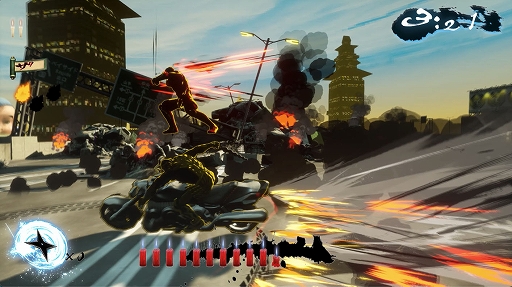 画像ギャラリー No.007のサムネイル画像 / 「ニンジャスレイヤー」のゲーム化作品がPC向けに今夏発売決定。ハイスピードなニンジャ活劇を楽しめる横スクロールアクション