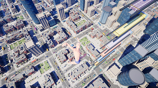 画像ギャラリー No.006のサムネイル画像 / ポーズをとって100個の壁の穴をすり抜ける「Perfect Poses」,Steamで本日リリース。押し出されたら下の階にしがみつけ