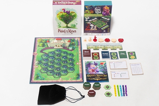 画像ギャラリー No.002のサムネイル画像 / 庭師となりハートの女王が喜ぶ薔薇の庭園を完成させる。協力型推理ボードゲーム「ペイントザローズ」,4月27日発売決定