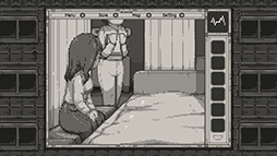 画像ギャラリー No.004のサムネイル画像 / 病院を舞台にした白黒ドットのホラーADV「Himantolo」,Steamで配信開始。消えた友人を探して,禍々しい怪物たちの潜む病院を彷徨う