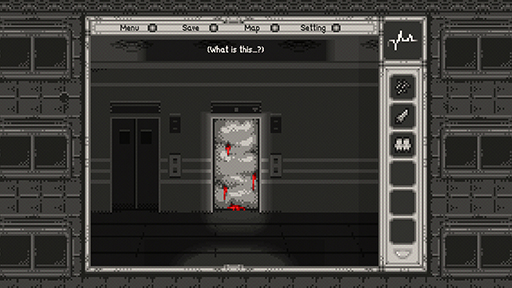 画像ギャラリー No.007のサムネイル画像 / 病院を舞台にした白黒ドットのホラーADV「Himantolo」,Steamで配信開始。消えた友人を探して,禍々しい怪物たちの潜む病院を彷徨う