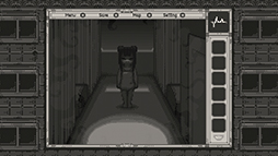 画像ギャラリー No.009のサムネイル画像 / 病院を舞台にした白黒ドットのホラーADV「Himantolo」,Steamで配信開始。消えた友人を探して,禍々しい怪物たちの潜む病院を彷徨う